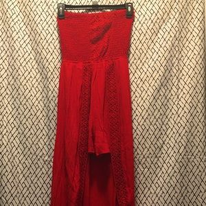 NWOT!! Super cute red romper!!